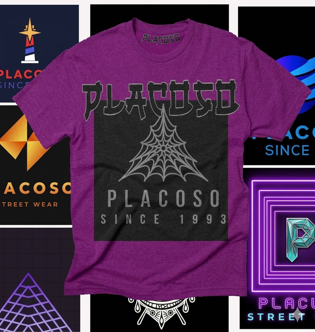 PLACOSO "Web" Retro 90s Graphic Tee