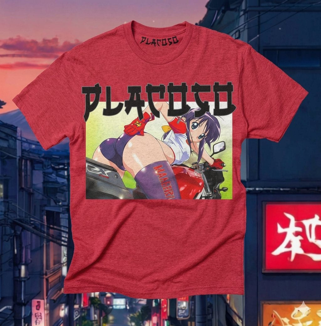 PLACOSO “Bounty Hunter” Retro Japan Graphic Tee — White