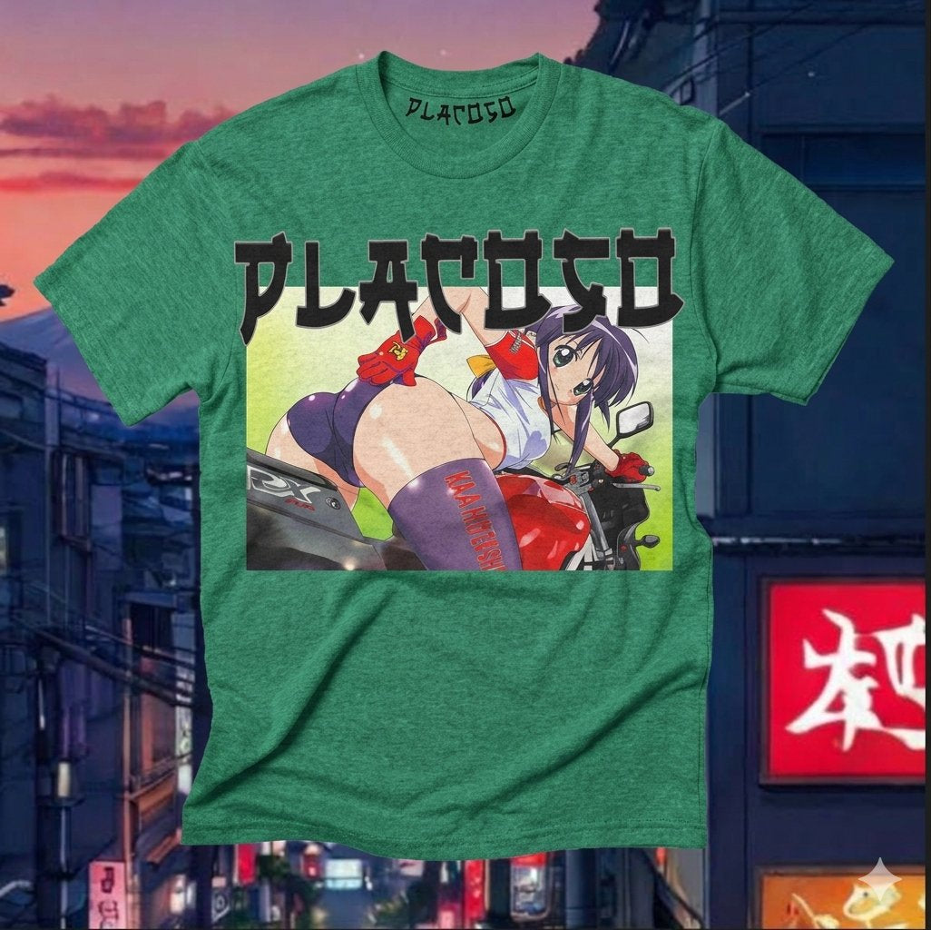 PLACOSO “Bounty Hunter” Retro Japan Graphic Tee — White