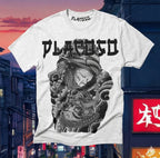 PLACOSO “Yakuza” Retro Japan Graphic Tee —white