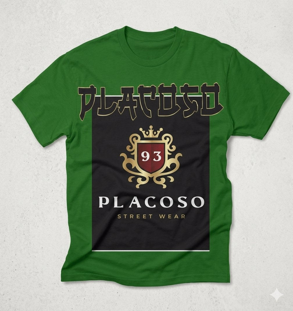 PLACOSO “Cyber Coffee” Retro Japan Graphic Tee — Teal