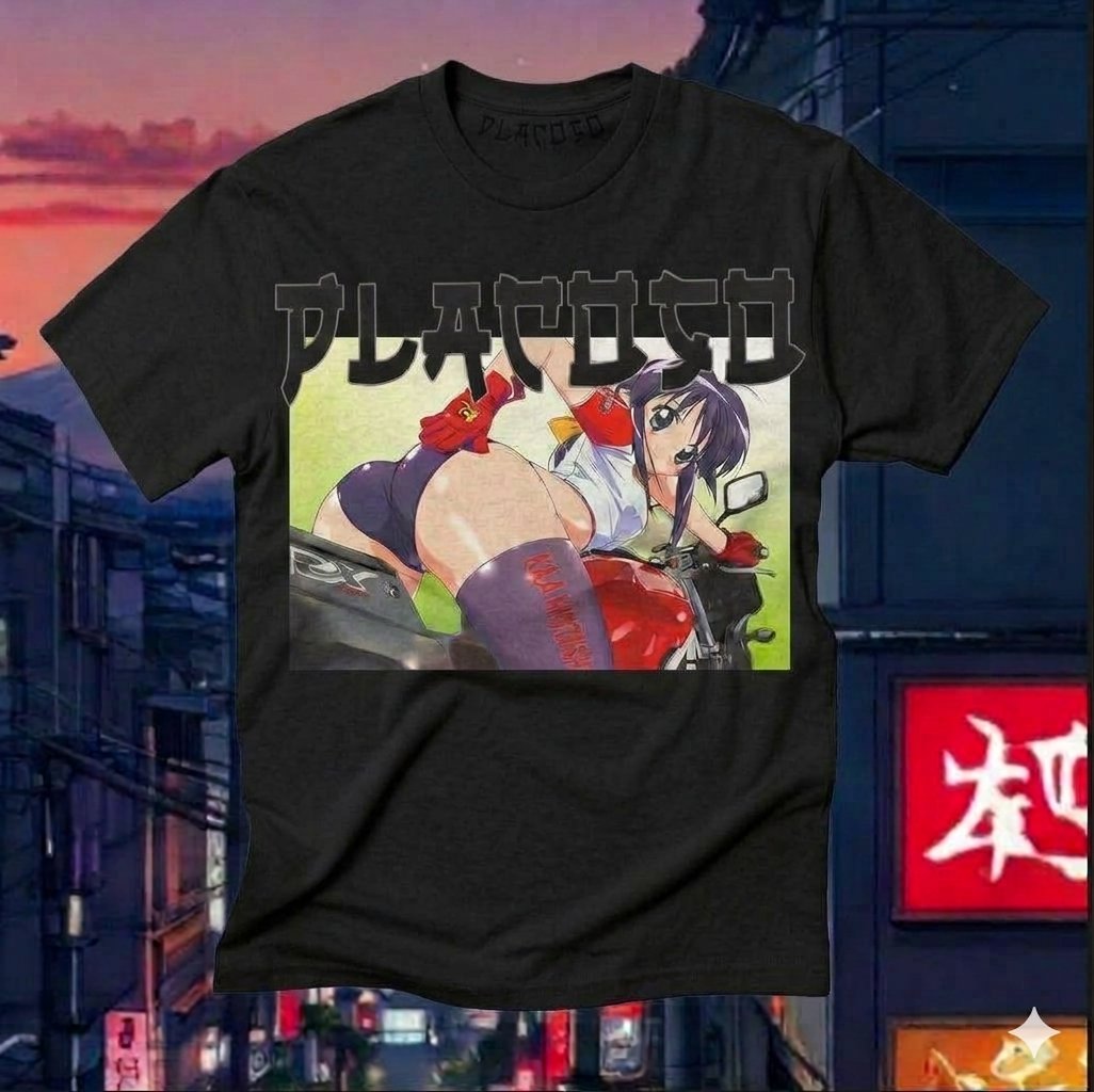 PLACOSO “Bounty Hunter” Retro Japan Graphic Tee — White