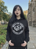MILLION PESO “Record Label” Heavyweight Streetwear Hoodie — Black