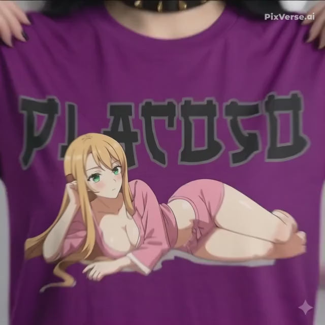 PLACOSO “Cyber Waifu” Retro Japan Graphic Tee — White